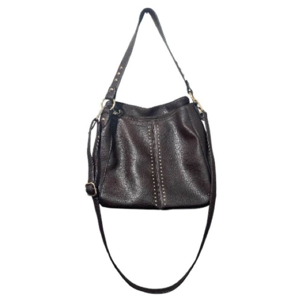 Montana West Brown Studded Crossbody Bag Western Boho Leather Shoulder Purse